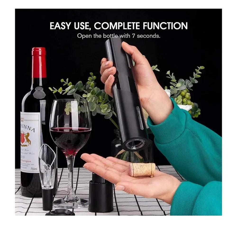 Wine Opener, Electric Bottle Kit with Cutter Openers (No Include Battery)